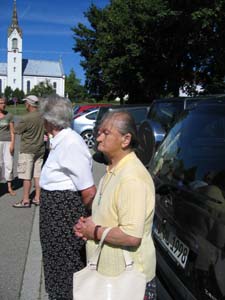 2006-07-16 Partnerkapelle St. Magdalena ist zu Besuch 05 Sonntag Abreise 1
